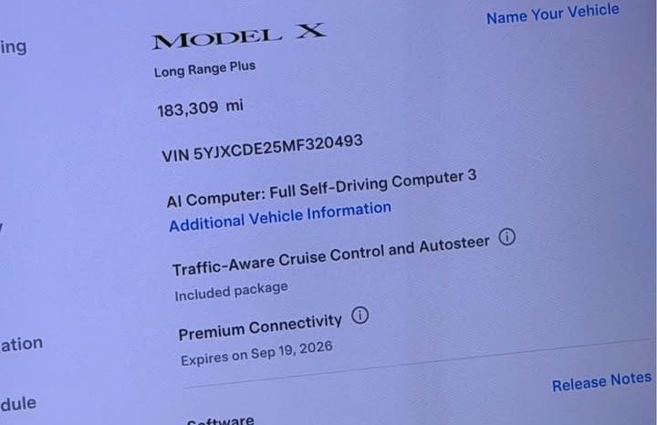 
								2021 Tesla model x Long Range Plus Sport Utility 4D full									