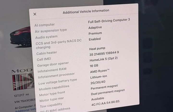 
								2022 Tesla model x Plaid Sport Utility 4D full									