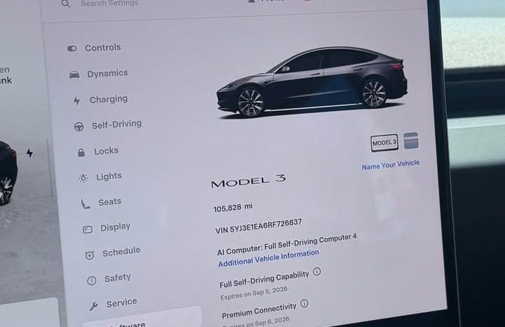 
								2024 Tesla model 3 Sedan 4D full									
