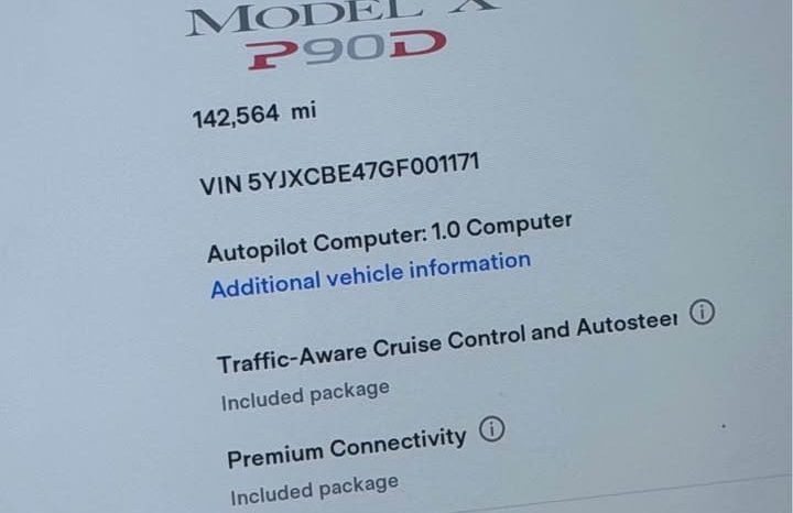 
								2016 Tesla model x P90D Sport Utility 4D full									