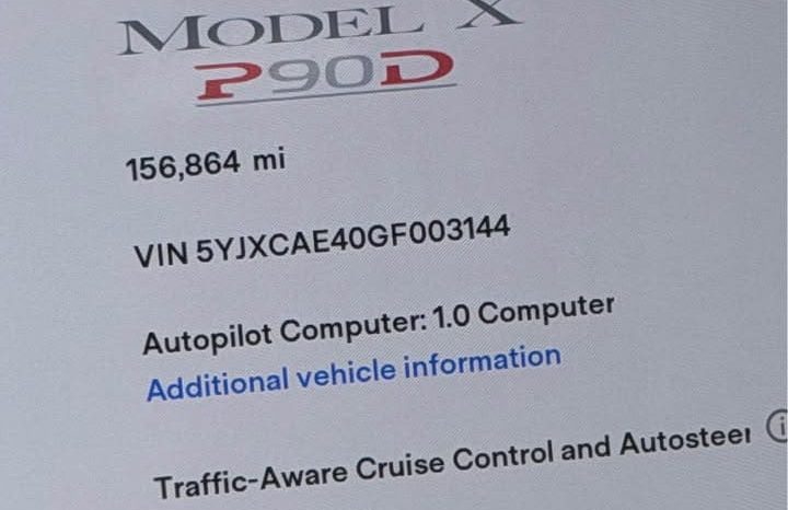 
								2016 Tesla model x P90D Sport Utility 4D full									