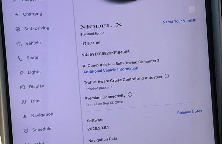
								2019 Tesla model x Standard Range Sport Utility 4D full									