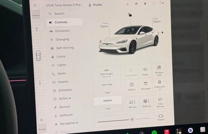 
								2026 Tesla model s Plaid Sedan 4D full									