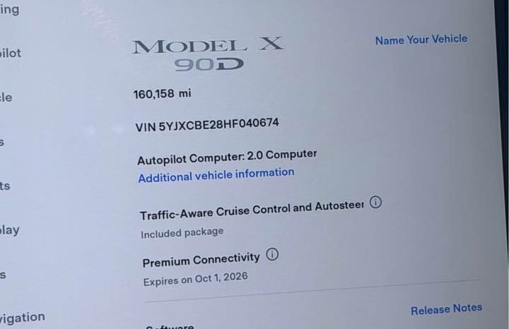 
								2017 Tesla model x 90D Sport Utility 4D full									