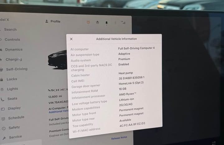 
								2026 Tesla model x Long Range Sport Utility 4D full									