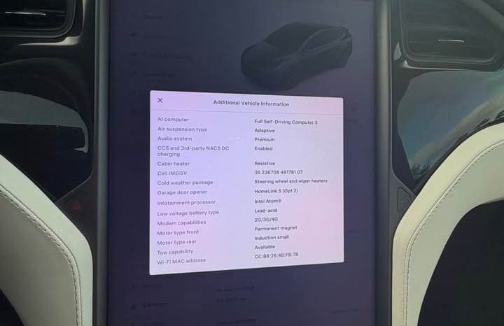 
								2020 Tesla model x Long Range Plus Sport Utility 4D full									