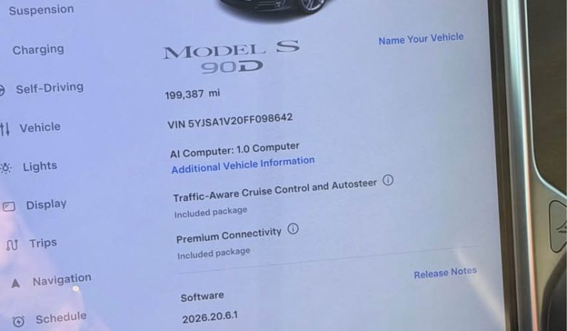 
								2015 Tesla model s 90D Sedan 4D full									