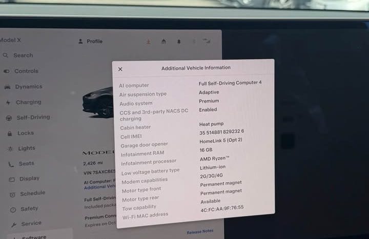 
								2026 Tesla Model X Long Range Sport Utility 4D full									