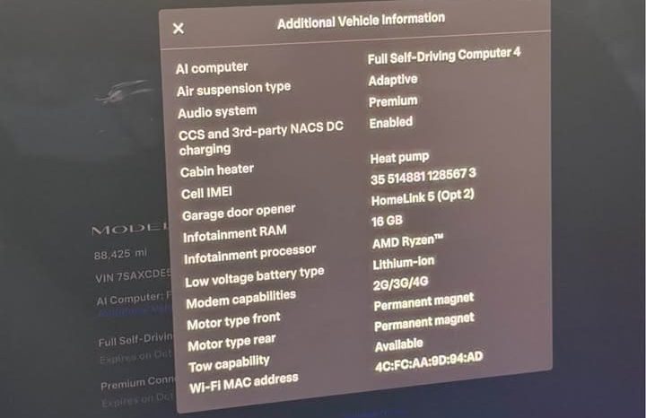 
								2025 Tesla model x Long Range Sport Utility 4D full									