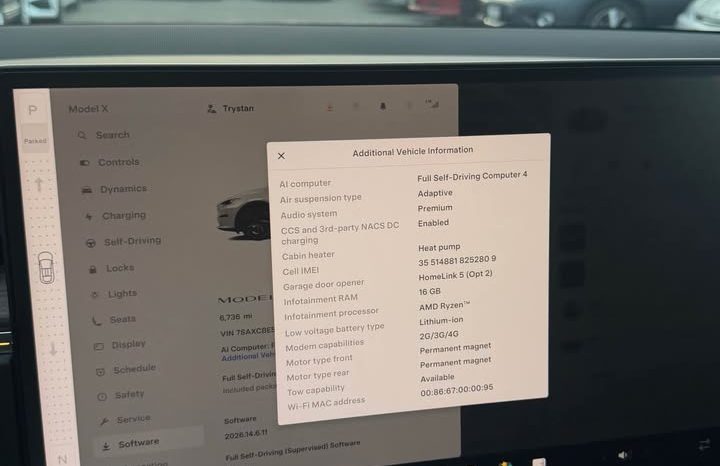 
								2026 Tesla model x Long Range Sport Utility 4D full									