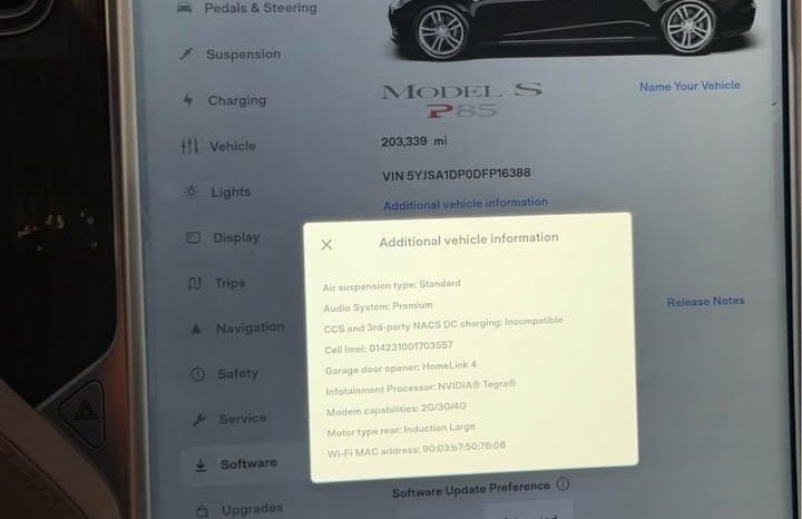 
								2013 Tesla model s P85 Sedan 4D full									