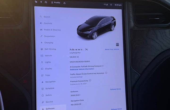 
								2020 Tesla model x Long Range Plus Sport Utility 4D full									