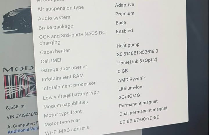 
								2026 Tesla model s Plaid Sedan 4D full									