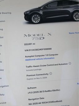 
										2016 Tesla model x 75D Sport Utility 4D full									