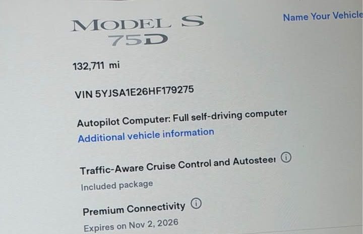 
								2017 Tesla model s 75D Sedan 4D full									