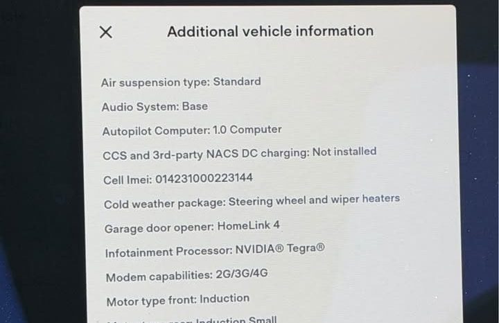 
								2016 Tesla model x 75D Sport Utility 4D full									