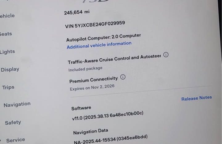 
								2016 Tesla model x 75D Sport Utility 4D full									